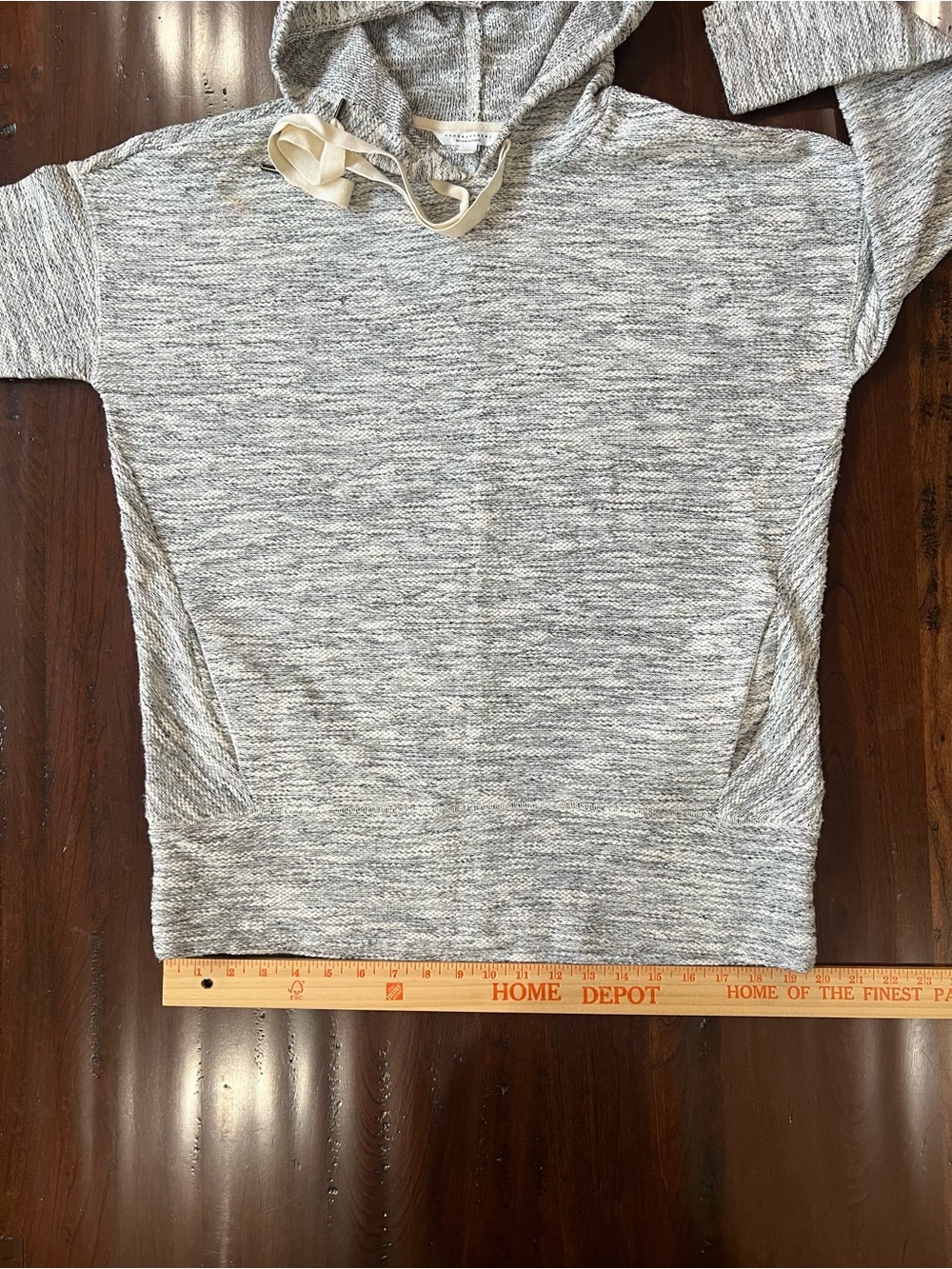 Banana Republic Marled Grey Textured Hoodie - Picture 5 of 8